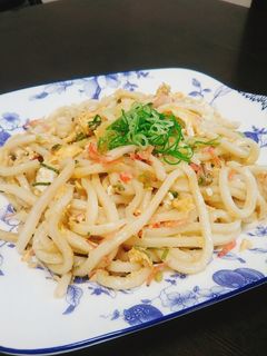 にんにくと和風だしの絶品節約焼きうどん♪-レシピのメイン写真