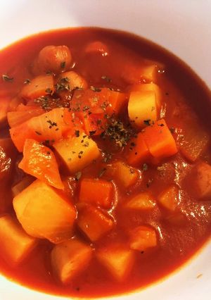 トマトジュースで簡単ミネストローネ-レシピのメイン写真