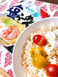 冷やし塩ラーメン(サッポロ一番アレンジ)-レシピのメイン写真