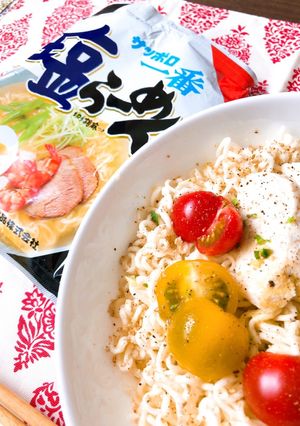 冷やし塩ラーメン(サッポロ一番アレンジ)-レシピのメイン写真