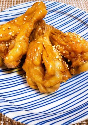 お酒が進む✿手羽元の甘辛照り焼き-レシピのメイン写真