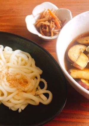 豚肉とナスのつけうどん-レシピのメイン写真
