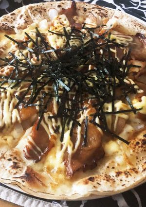照り焼きチキンの和風ピザ-レシピのメイン写真