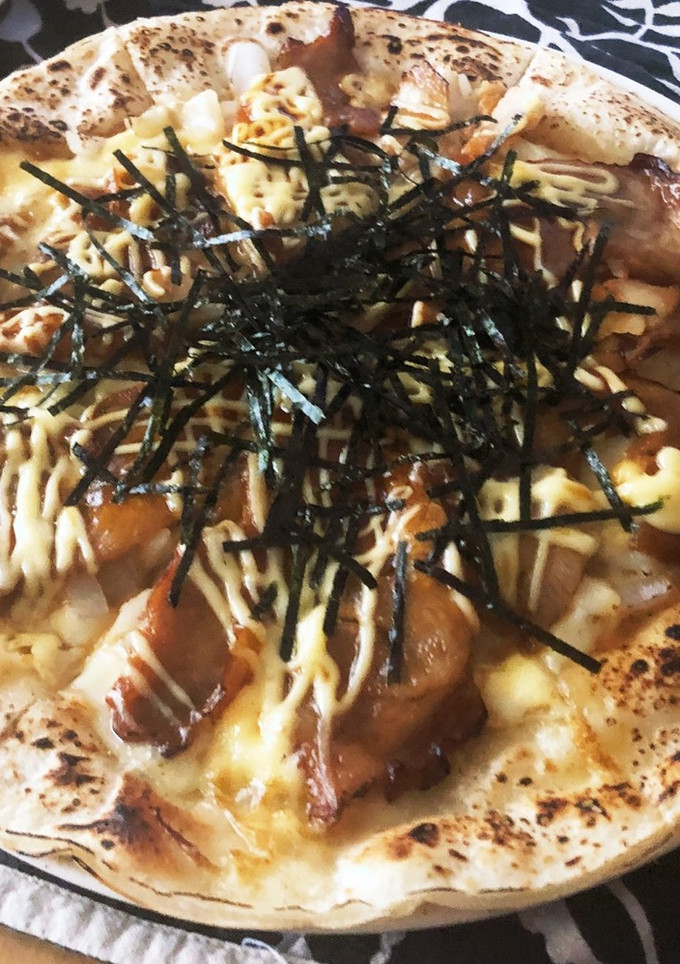 照り焼きチキンの和風ピザ-レシピのメイン写真