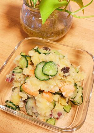 味付けは塩麹だけ！サツマイモサラダ-レシピのメイン写真