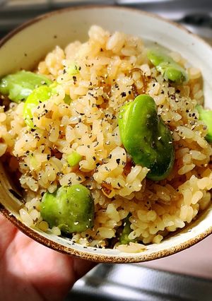 空豆と塩昆布の混ぜごはん-レシピのメイン写真