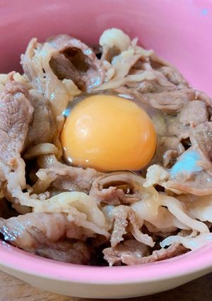 ！超簡単！レンチン 牛丼-レシピのメイン写真