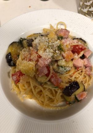 ナスとベーコンのパスタ-レシピのメイン写真