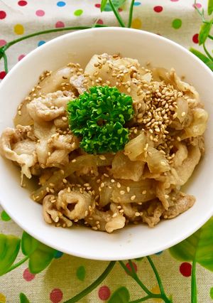 豚こま肉で簡単豚丼-レシピのメイン写真