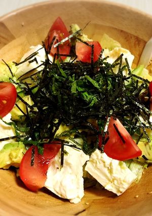 豆腐とアボカドのチョレギサラダ風-レシピのメイン写真