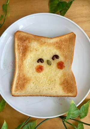 食パンアート★オカメインコ-レシピのメイン写真