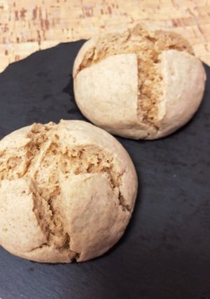 はったい粉を使った丸パン-レシピのメイン写真
