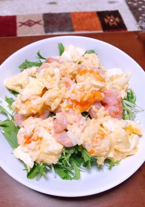 冷やして美味しい♡海老と卵の簡単サラダ-レシピのメイン写真