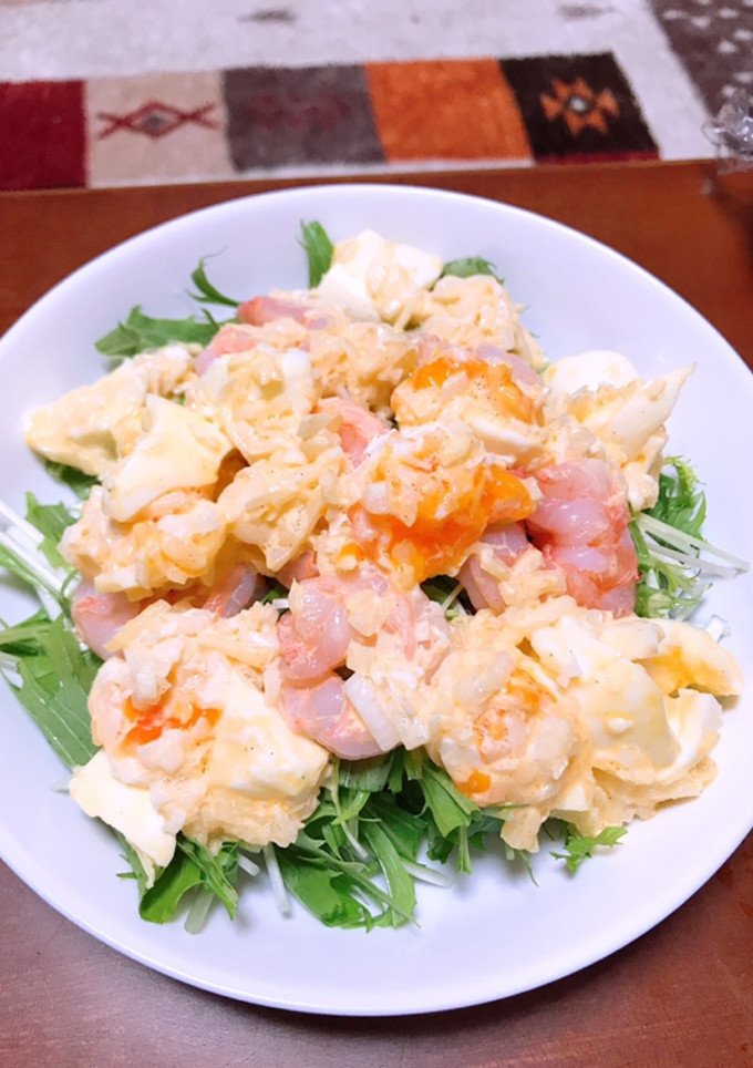 冷やして美味しい♡海老と卵の簡単サラダ-レシピのメイン写真