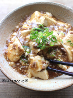 m豆腐とひき肉のあんかけ丼-レシピのメイン写真