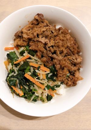 （簡単）ビビンバ丼-レシピのメイン写真