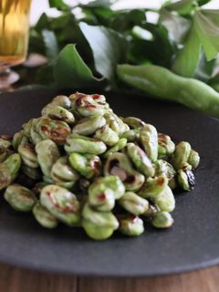 5分で!甘みが増し増し♡焼きそら豆♡-レシピのメイン写真