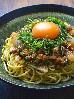 糖質制限!スタミナキムチ納豆まぜそば-レシピのメイン写真