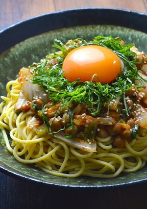 糖質制限！スタミナキムチ納豆まぜそば-レシピのメイン写真