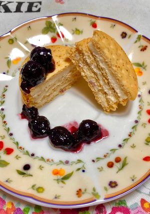 ミルフィーユみたいなレアチーズケーキ-レシピのメイン写真