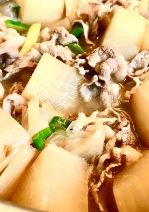 大根と牛バラ肉の煮物-レシピのメイン写真