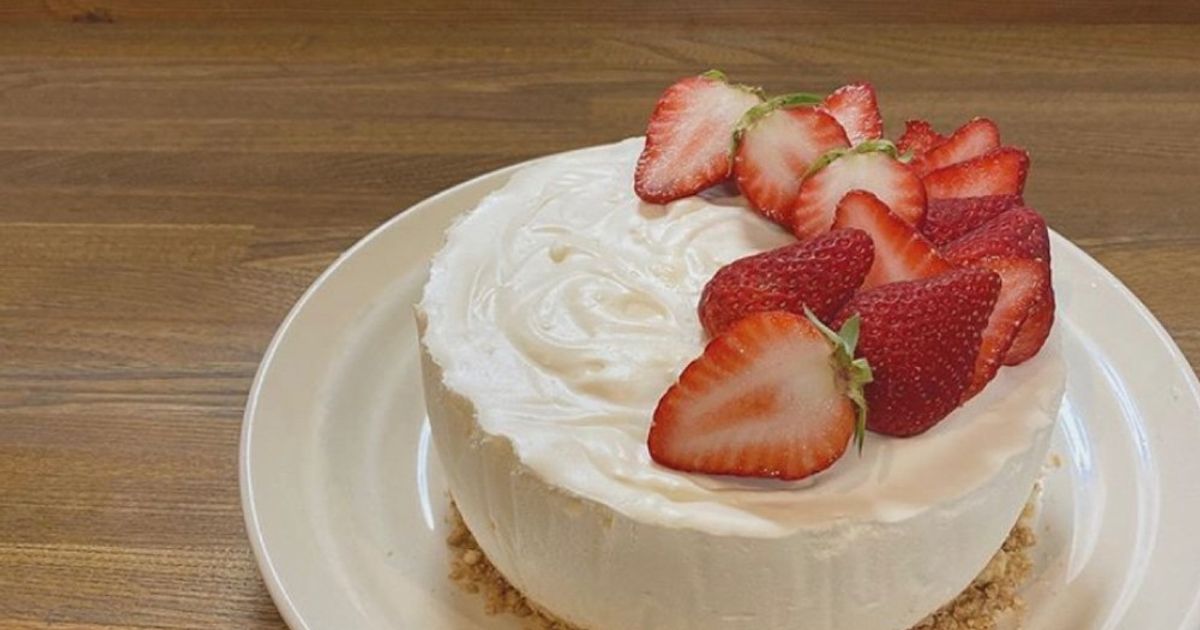3層のいちごレアチーズケーキ by mncooking 【クックパッド