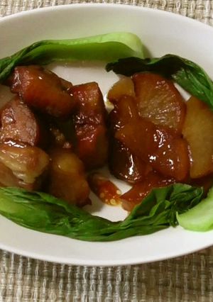 豚バラ肉の角煮　大根を添えて-レシピのメイン写真