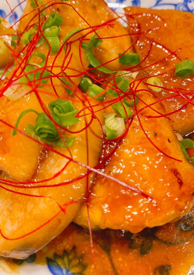 簡単◎旨◎鶏胸肉と長芋の甘酢炒め煮-レシピのメイン写真