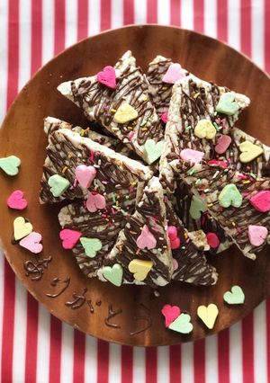 15分de玄米ポン菓子のチョコがけ-レシピのメイン写真