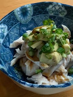 鶏ささみとアボカドのわさび醤油和え-レシピのメイン写真
