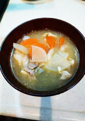 豚汁風、かぶ味噌汁!-レシピのメイン写真