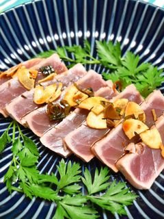 マグロのガーリックステーキ-レシピのメイン写真