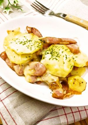 じゃがいも＆ソーセージのフライパン焼き-レシピのメイン写真