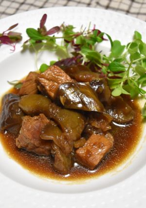 なすと豚肉のコーラ煮-レシピのメイン写真