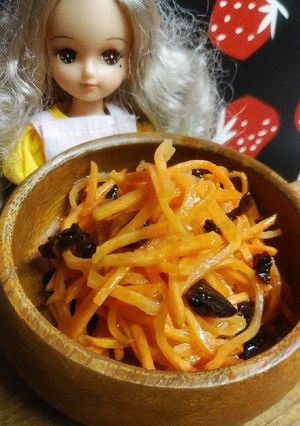 リカちゃん♡にんじんプルーン鉄分サラダ☘-レシピのメイン写真