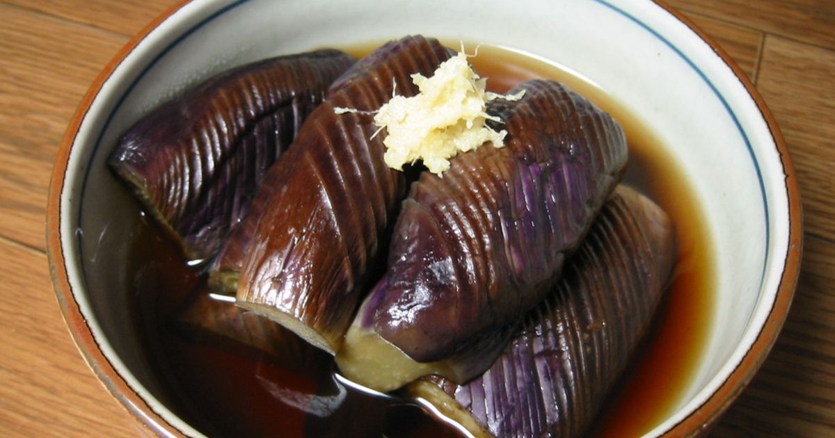 ナスの煮浸しさま専用 ナスの煮浸しさま専用 めんつゆでナスの煮浸し by tama-ma