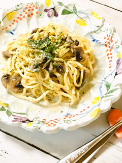 マッシュルームのきのこクリームパスタ-レシピのメイン写真
