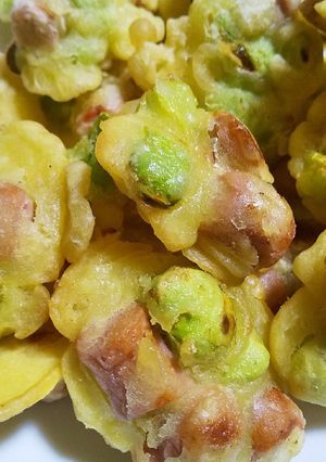 そら豆と魚肉ソーセージの天ぷら-レシピのメイン写真