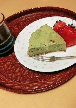 抹茶クリームチーズケーキ-レシピのメイン写真