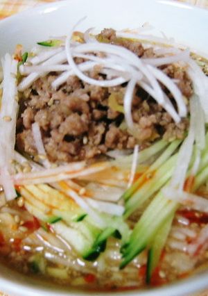 冷っ！むぎdeヒヤッと坦々麺☆-レシピのメイン写真