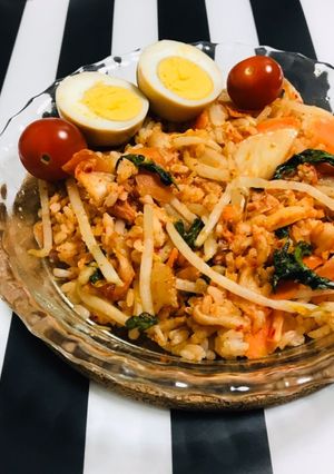 レンジで簡単 キムチ炒飯 チャーハン-レシピのメイン写真