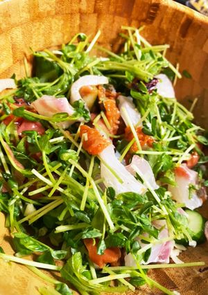 5分で完成！さっぱり夏野菜と鯛のサラダ-レシピのメイン写真