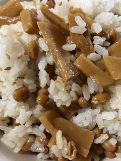 納豆とメンマの混ぜご飯-レシピのメイン写真