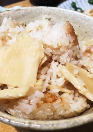 混ぜ合わせたけのこご飯-レシピのメイン写真