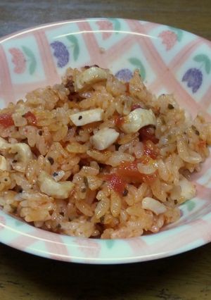 チキンなトマ炊き込みご飯-レシピのメイン写真