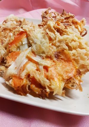 ごぼうと人参のパリパリかき揚げ-レシピのメイン写真