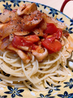 まるごとトマトのスパゲッティ-レシピのメイン写真