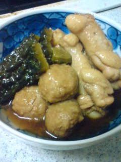 ゴーヤーと鶏の泡盛煮-レシピのメイン写真