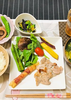 BBQの残り物で夕飯の献立・晩ご飯-レシピのメイン写真
