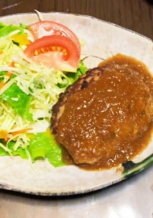 旬☆新玉ねぎソースのハンバーグ♪-レシピのメイン写真
